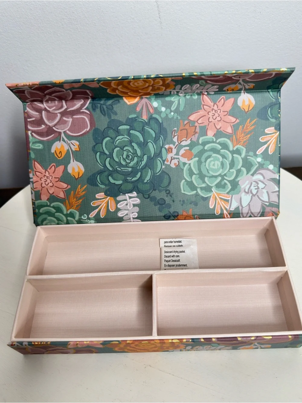 Molly & Rex Floral Succulent Print Storage Box